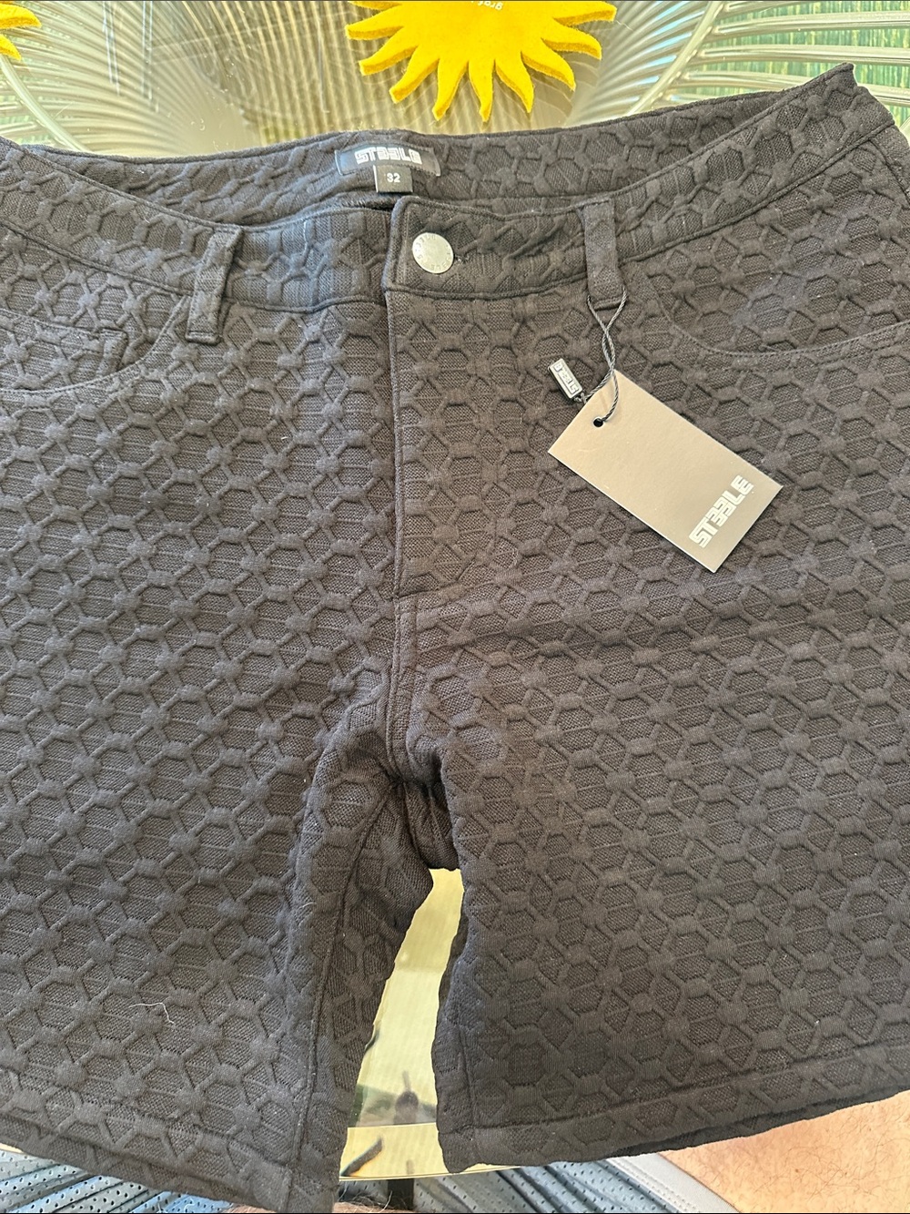 NWT St33le Black Textured Shorts